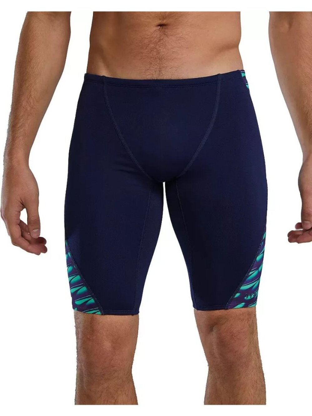 TYR Men's Durafast Elite Dragonflyte Jammer Blue Green Swim Size Small (30)